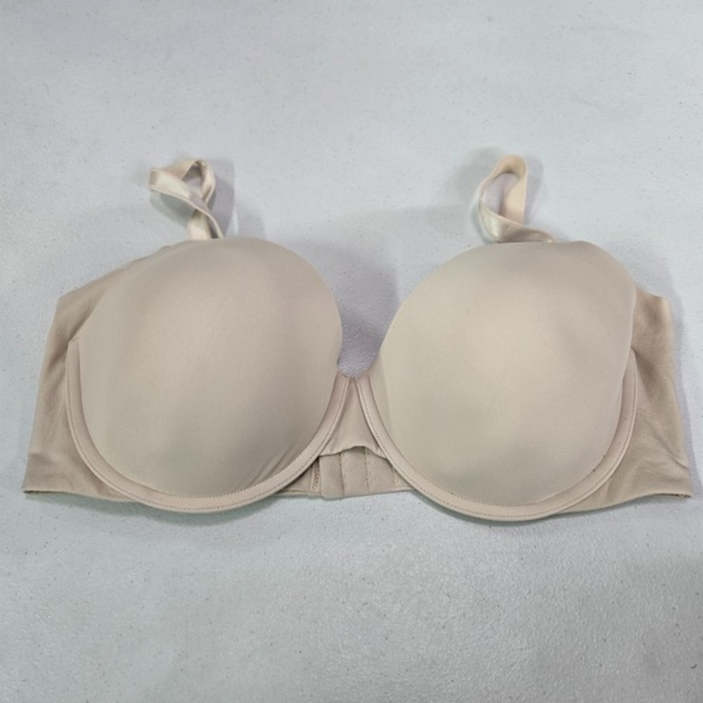Warners Women Bra 38D Beige Underwire Adjustable Straps Lightly Lined‎